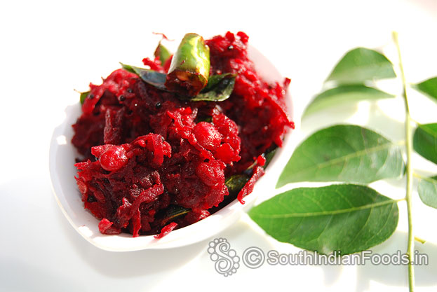 Quick beetroot puttu