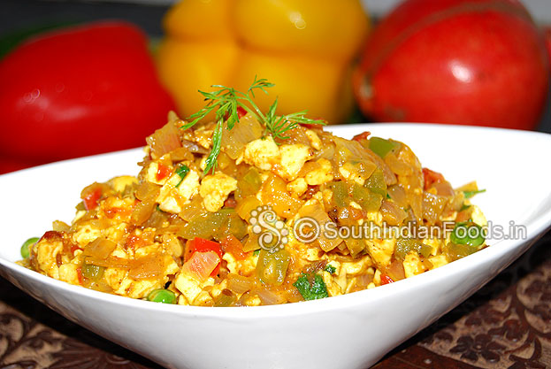 Easy paneer bhurji