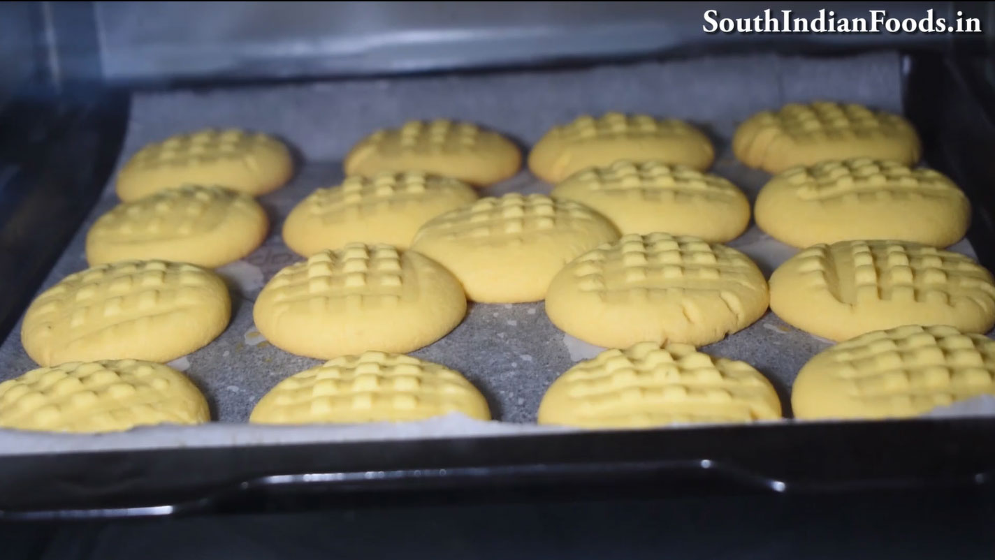 Eggless custard butter cookies