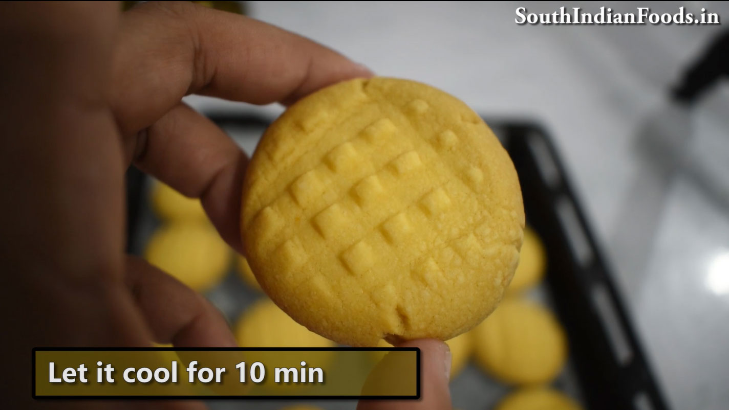Eggless custard butter cookies