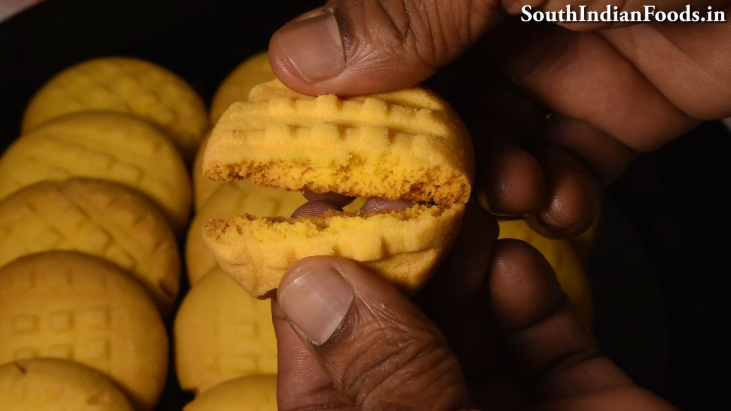 Eggless custard butter cookies