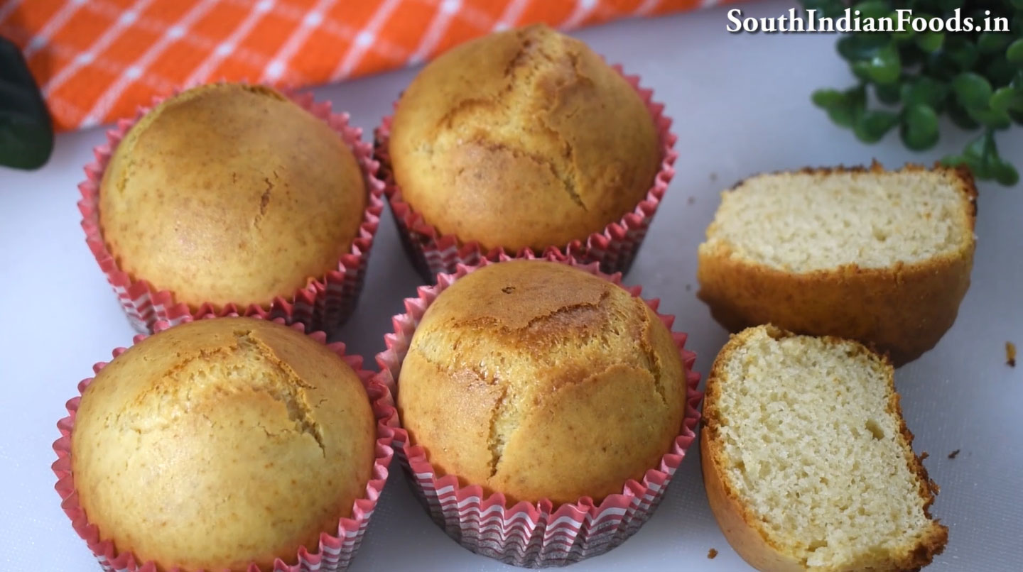 Eggless condensed milk cupcake