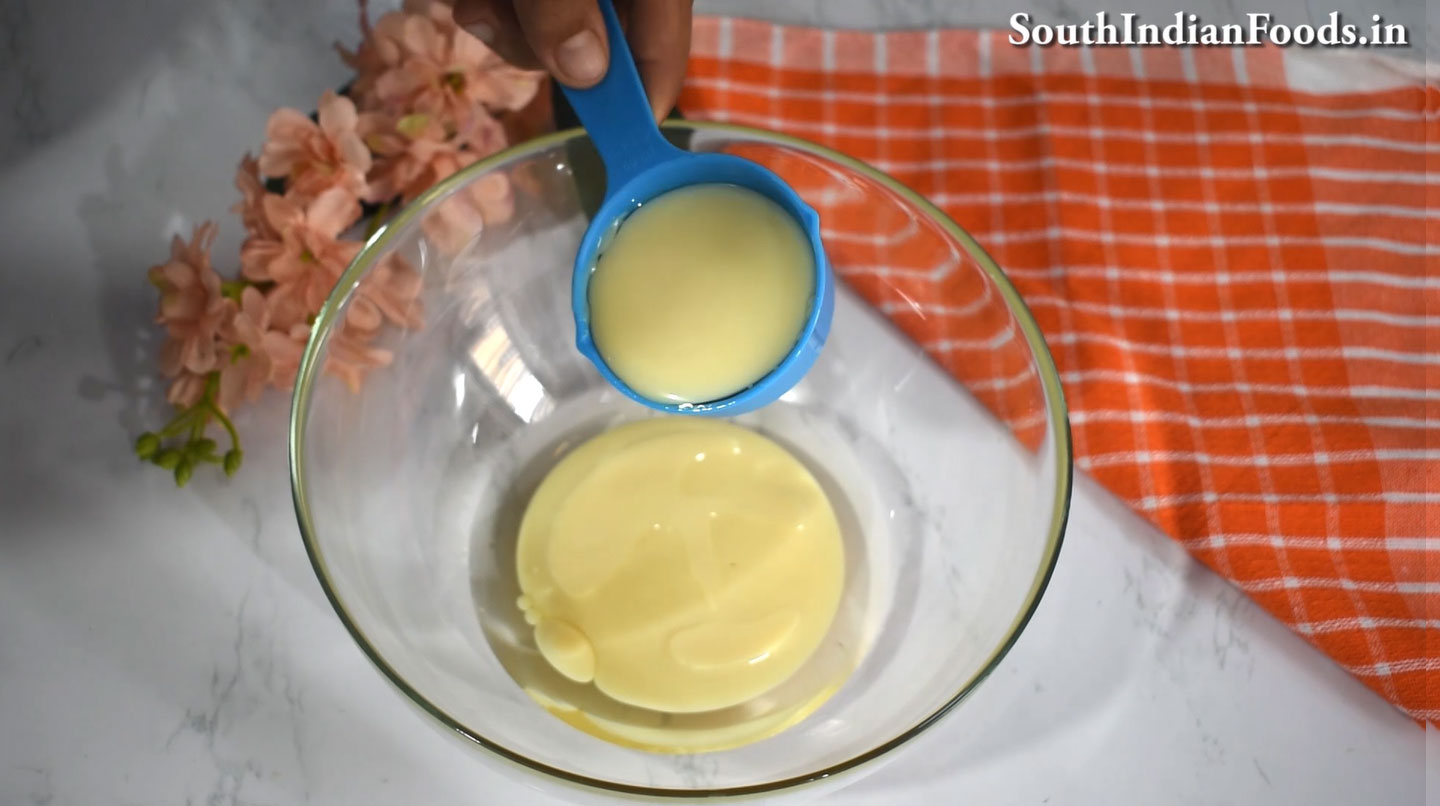 Eggless condensed milk cupcake