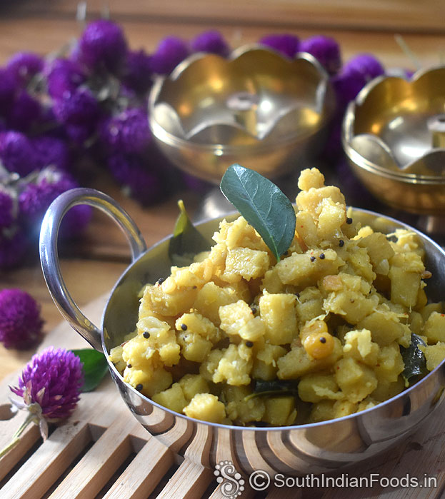 Perfect elephant yam thoran ready