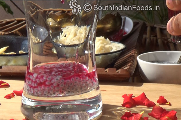 Add rose syrup