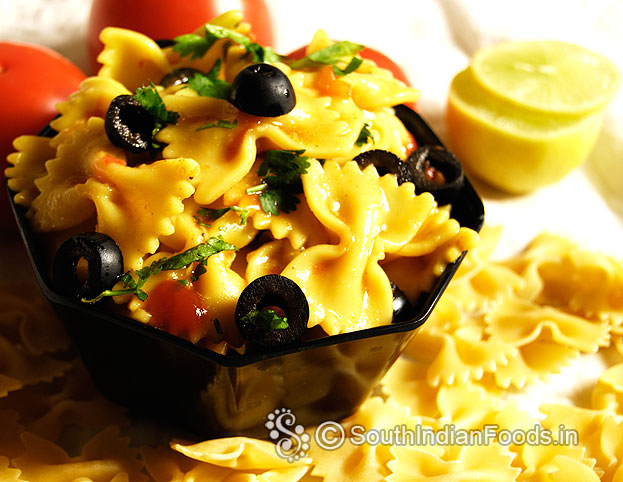 One pot masala farfalle pasta