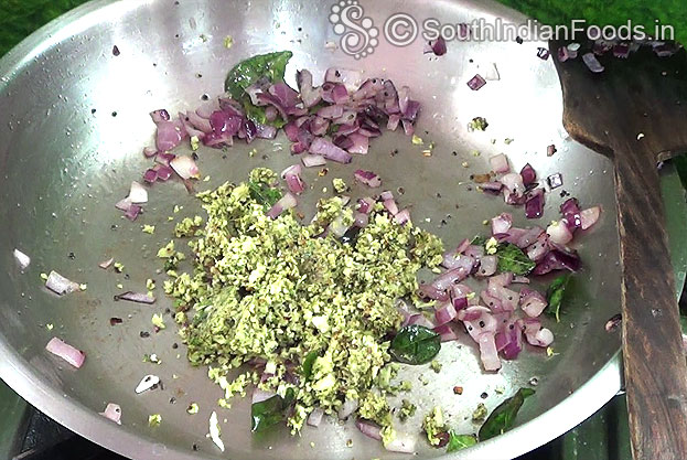 Add freshly ground coconut mixture