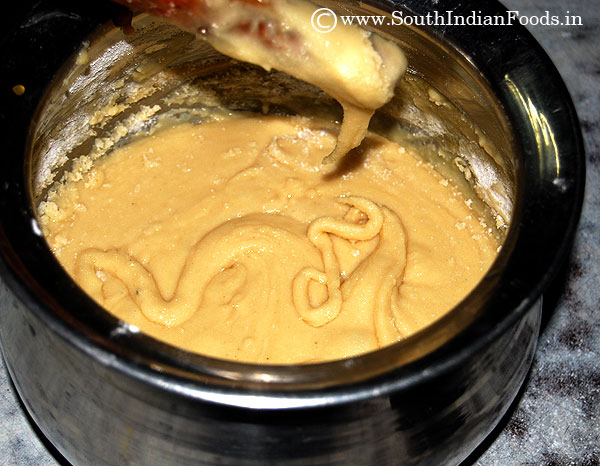 Final stage of Adhirasam dough