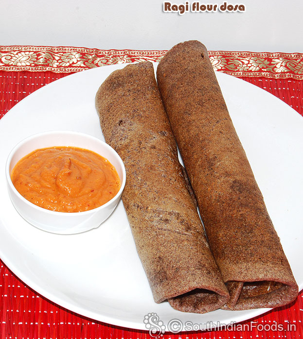 Ragi flour dosa
