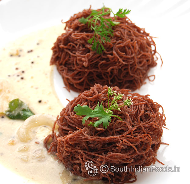 Finger millet string hoppers