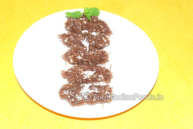 Finger millet vermicelli sweet dumplings