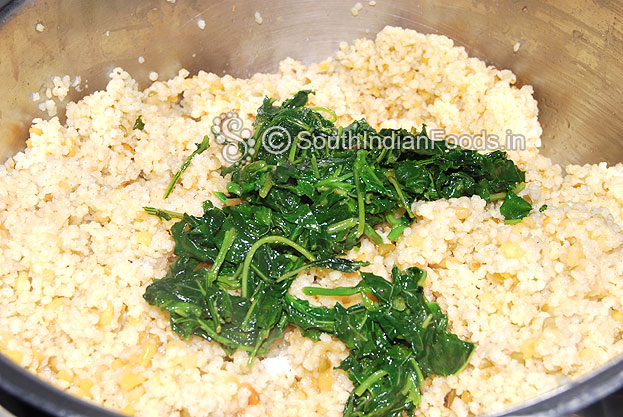 Add arai keerai mixture mix well