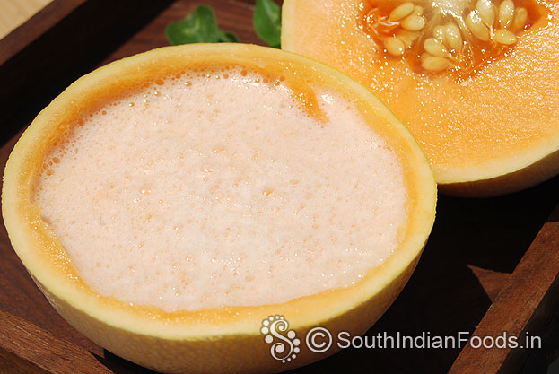 Muskmelon milkshake