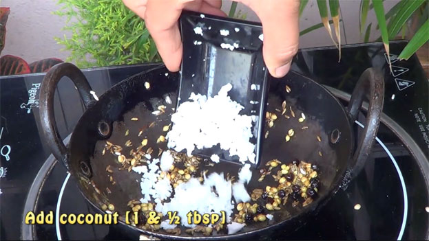 Add coconut roast