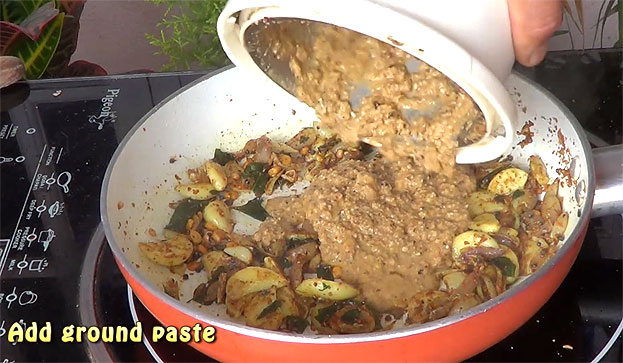 Add ground paste
