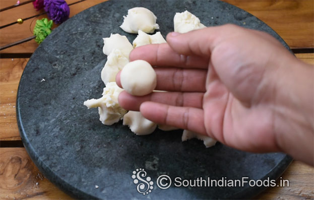 Divide the dough into equal size balls