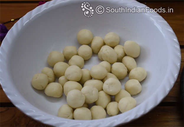 Mini balls ready