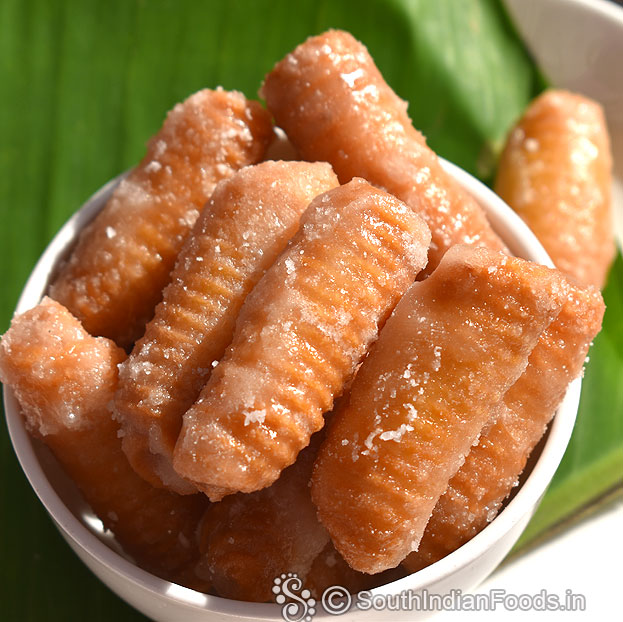 Crispy & delicious gavvalu ready