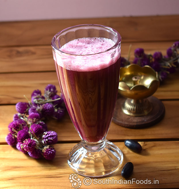 Black grapes juice