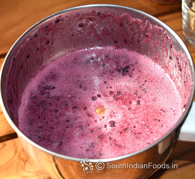 Black grape puree ready