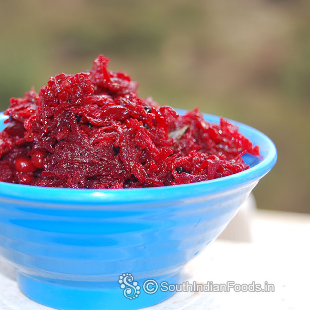Beetroot poriyal