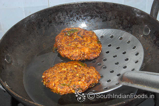 Green gram vada is ready to serve.Transfer to a serving plate & serve hot