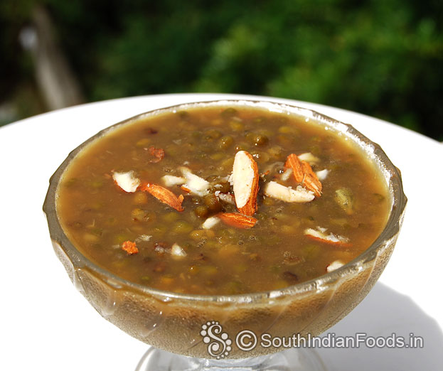 Green moong bean payasam
