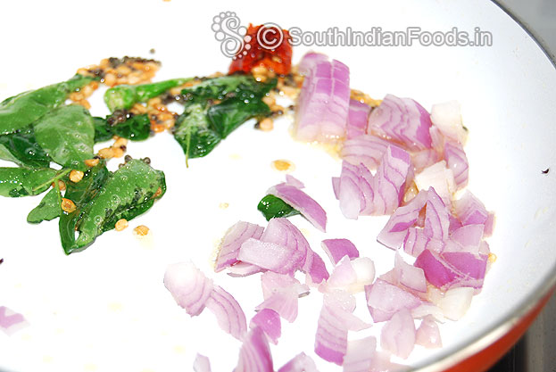 Add onion, asafetida & salt saute till light brown