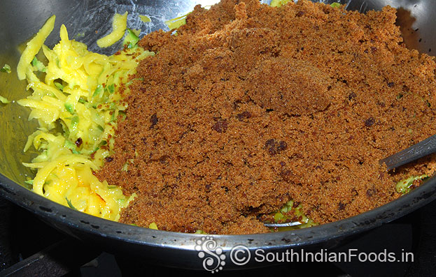 Add jaggery powder