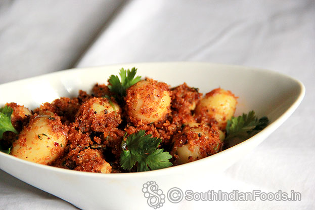 Instant baby potato curry