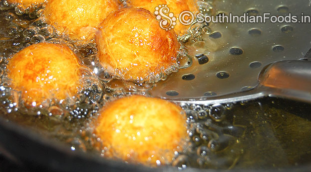Half fried, deep fry till golden brown