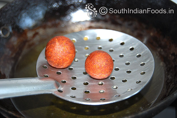 Perfectly fried balls take it out