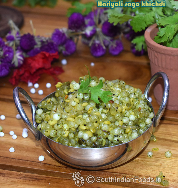 Green moong dal sago