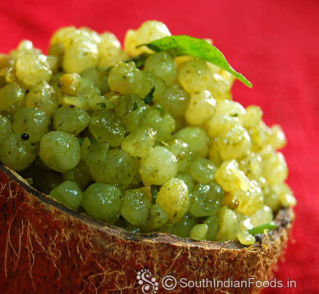 Healthy dhaniya sago upma