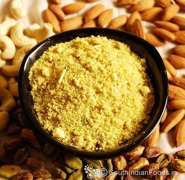 Homemade badam powder