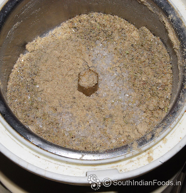 Add 1 tbsp sugar, finely grind