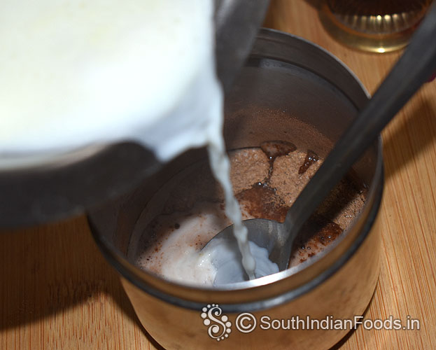 Add boiled milk