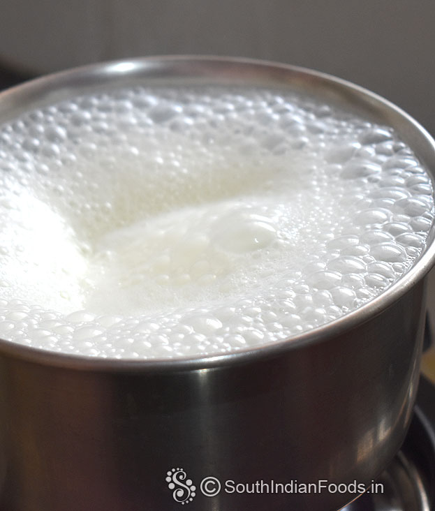 Boil milk