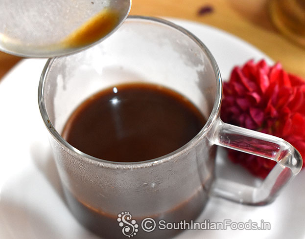 Coffee cocoa mixture ready