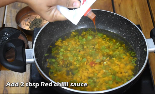 Hot and sour veg soup step 23