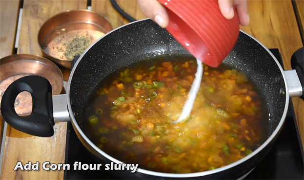 Hot and sour veg soup step 99