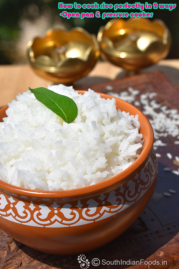 Perfect pressure cooker rice