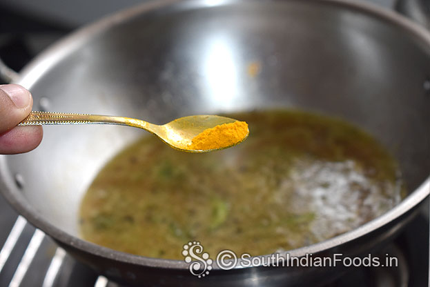 Add turmeric powder