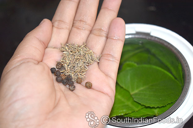 Add peppercorns & cumin seeds