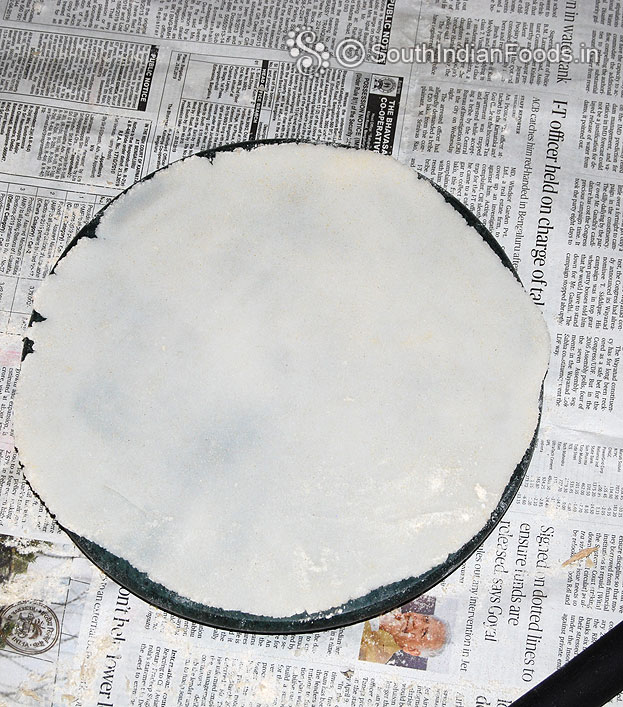 Thin soft raw rice chapathi[roti] ready