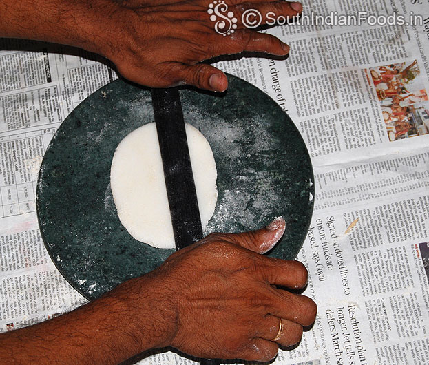 Roll out into thin chapathi
