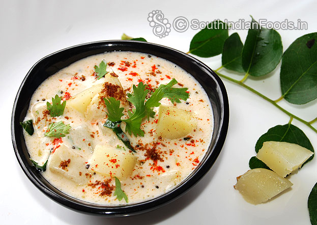 Aloo raita with tadka