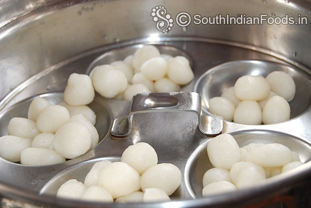 Perfectly steamed rice ball dumplings