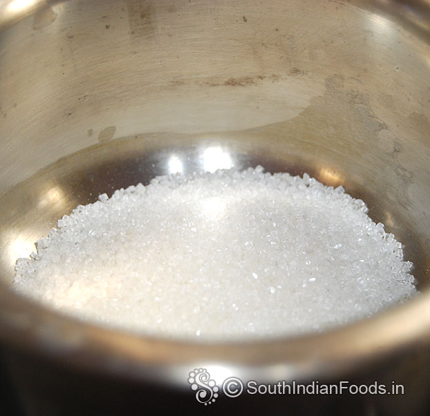 For sugar syrup:- add sugar