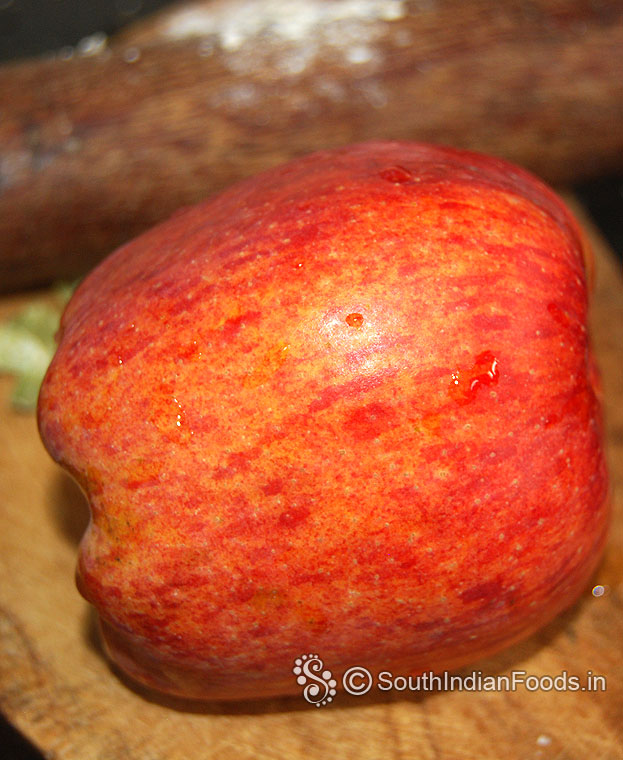 Wash apple